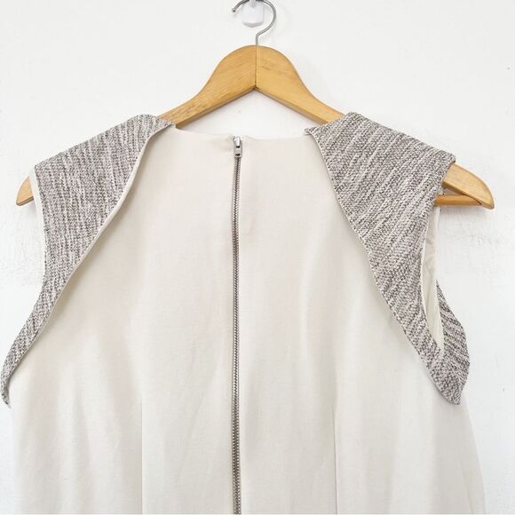 Mango Suit Cream Tweed Shift Dress - Picture 6 of 15